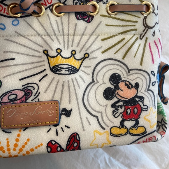 Disney Dooney & Bourke Sketch Tassel Tote Handbag - Picture 5 of 15